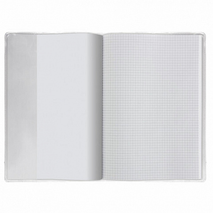 Обложка ПВХ 300х580 мм для учебников/тетрадей А4/контурных карт, ПИФАГОР, универсальная, 180 мкм, штрих-код, 229338