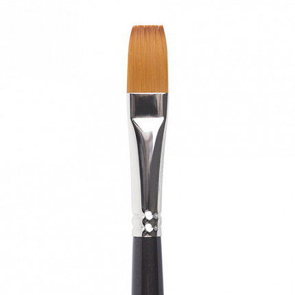 Кисть художественная проф. BRAUBERG ART CLASSIC, синтетика мягкая под колонок, плоск, № 12, кор руч, 200701