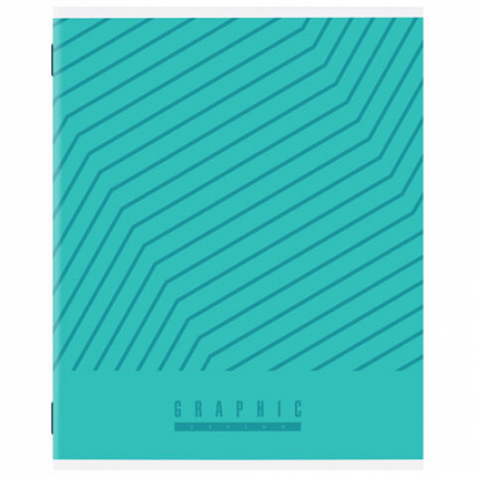 Тетрадь А5, 48 л., STAFF, скоба, линия, офсет №2 ЭКОНОМ, обложка картон, ЯРКАЯ, 405628