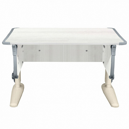 Стол-парта регулируемый "ДЭМИ" СУТ.43, 1000х550х530-815 мм, бежевый каркас, пластик серый, рамух белый (КОМПЛЕКТ)