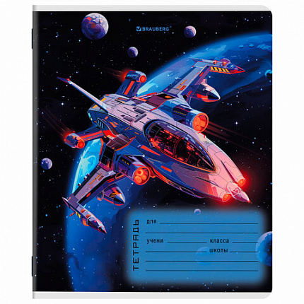 Тетрадь 12 л. BRAUBERG клетка, обложка картон, МИКС-2, 107269