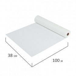 Бумага для выпечки силиконизированная, пергамент 38 см х 100 м, цвет белый, LAIMA, CH, 609588