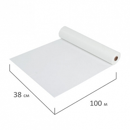 Бумага для выпечки силиконизированная, пергамент 38 см х 100 м, цвет белый, LAIMA, CH, 609588