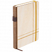 Ежедневник недатированный, А5, 145х210 мм, BRAUBERG "Natural", резинка-фиксатор, держатель для ручки, 160 л., деревянный, 117136