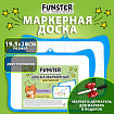 Доска маркерная двусторонняя 19,5x28 см, с маркером, в клетку/белая, фигурная рамка, FUNSTER (ФАНСТЕР), 238992