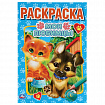 Книжка-раскраска "ПОПУЛЯРНЫЕ СЮЖЕТЫ" АССОРТИ, 145х210 мм, 16 страниц, УМКА