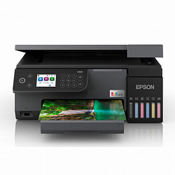 МФУ струйное EPSON L8100 "3 в 1", А4, 22 стр./мин, 5760х1440, печать на CD/DVD, Wi-Fi, СНПЧ, C11CK94402
