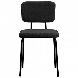 Стулья BRABIX "Ideal CF-080", КОМПЛЕКТ 4 шт., черный каркас, букле черный, 533244