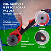 Нож раскройный роликовый 28 мм BRAUBERG, круглое лезвие, резиновые вставки, 238089