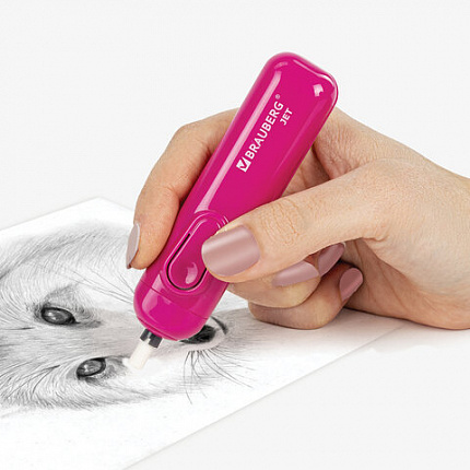 Ластик сменный для электрического ластика BRAUBERG "JET", КОМПЛЕКТ 20 шт., размер 4,85х15 мм, 229613