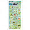 Наклейки гелевые "Зверяшки-обаяшки", 17,5х9 см, ассорти 12 видов, FUNSTER (ФАНСТЕР), 666085