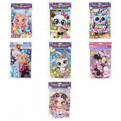 Фигурная мозаика из ЭВА, АССОРТИ 7 видов, 15х21 см, на картоне, МУЛЬТИ АРТ, 5926