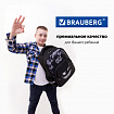 Рюкзак BRAUBERG SOFT, 2 отделения, 3 кармана, "Не бойся", СВЕТЯЩИЙСЯ, 40х31х15 см, 271364
