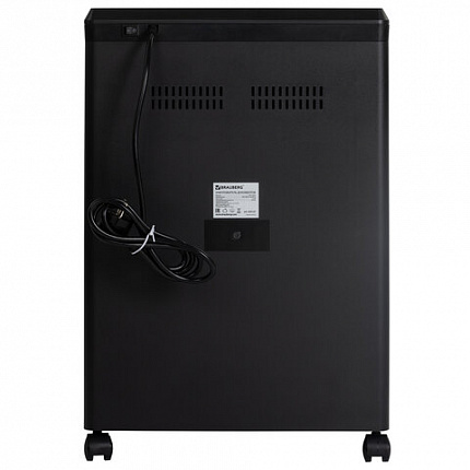 Уничтожитель (шредер) BRAUBERG PROFESSIONAL CM-1522x, "Heavy Duty", 4 уровень секретности, 4x40 мм, 15 листов, корзина 22 литра, 533127