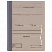 Папка архивная для переплета "Форма 21", 40 мм, с гребешками, БУРАЯ, 4 отверстия, завязки, STAFF, 111054