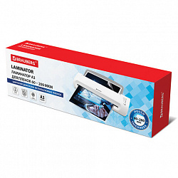Ламинатор BRAUBERG SILVER MAX A3, толщина пленки 60-200 мкм, скорость 32 см/мин., 532626