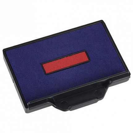 Подушка сменная 56х33 мм, сине-красная, для TRODAT 5460, 5465, арт. 6/56/2, 72809