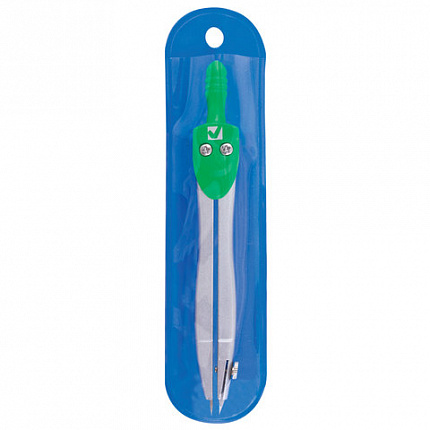 Циркуль BRAUBERG "Klasse", 115 мм, чехол, 210312