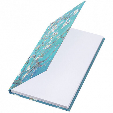 Блокнот А5 (134х206 мм), 80 л., твёрдый, клетка, фольга, STAFF, "Ван Гог", 114427