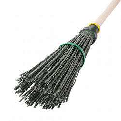 Метла синтетическая круглая 32х11 см, с черенком 120 см, еврорезьба, № 6, LAIMA EXPERT, 600386