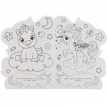 Книжка-раскраска с вырубкой в виде персонажа, "ЛИЦЕНЗИОННЫЕ СЮЖЕТЫ", ассорти, 210х285 мм, 16 страниц, УМКА