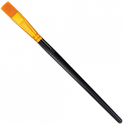 Кисти набор 10 шт., синтетика, черные, № 2/0-8 (Круглые; Овальные; Плоские; Лайнеры), WBZ, 201084