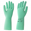 Перчатки латексные КЩС, сверхпрочные, плотные, хлопковое напыление, размер 8,5-9 L, большой, зеленые, HQ Profiline, 73586