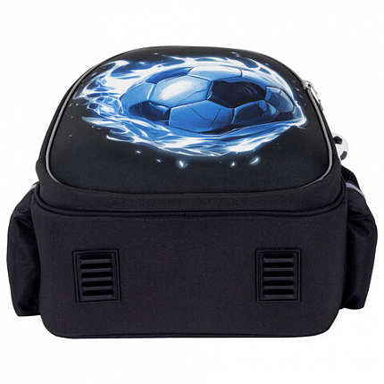 Ранец BRAUBERG STABLE, 2 отделения, с брелком, "Blue ball", 36х28х16 см, 274390