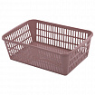 Корзинка 4 литра универсальная, 9,5х30х19,5 см, для хранения, пластик, ассорти, 332, 433320065