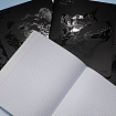 Тетрадь А5, 48 л., HATBER, скоба, клетка, матовая ламинация, 3D-лак, "Shadow" (микс в спайке), 093204, 48Т5лолВ1