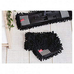 Насадка МОП плоская 39х9 см из микрофибры СИНЕЛЬ высокий ворс, для швабры "Pepita", YORK, 81312