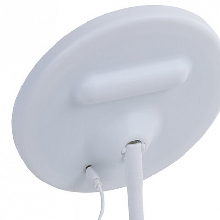 Зеркало настольное с LED-подсветкой для макияжа, диаметр 17 см, 3 режима свечения, аккумулятор 1200 mAh, цвет белый, WBZ (ВБЗ), 609330