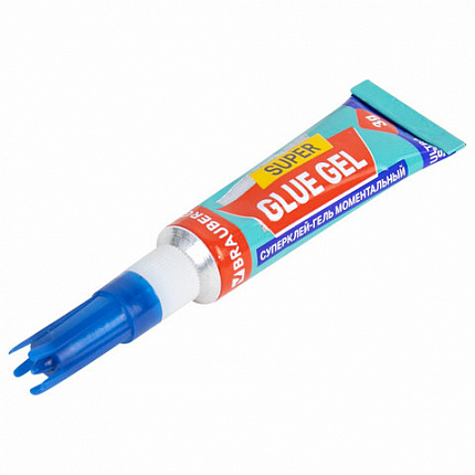 Клей-гель моментальный (суперклей) BRAUBERG "EXTRA", 3 г, УЛЬТРАПРОЧНЫЙ, отрывная мультикарта, 608103