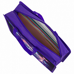 Папка на молнии с ручками BRAUBERG KIDS А4, 1 отделение, пластик, 100 мм, "Любознательный кот", 273376