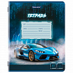 Тетрадь 18 л. BRAUBERG, клетка, обложка картон, SPORT CARS, 107298