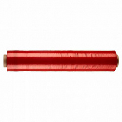 Стрейч-пленка для ручной упаковки, вторичное сырье, КРАСНАЯ 50 см х 217 м, 20 мкм, 2 кг – нетто