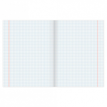 Тетрадь А5, 48 л., ОФИСМАГ, скоба, клетка, обложка картон, ДЕЛОВАЯ, 402789