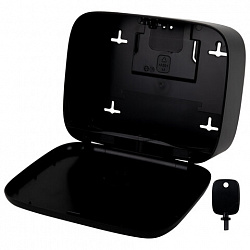 Диспенсер для полотенец LAIMA PROFESSIONAL PREMIUM BLACK (Система H2), Z-сложения, черный, ABS-пластик, 609522