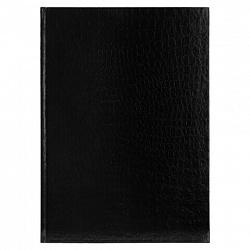 Блокнот БОЛЬШОЙ ФОРМАТ 210х290 мм, А4, 80 л., бумвинил "METALLIC", клетка, блок 5 цв., HATBER, черный, 084774, 80ББ4В1