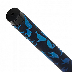 Ручка шариковая BRAUBERG SOFT TOUCH STICK "WHALE", СИНЯЯ, мягкое покрытие, узел 0,7 мм, 143709