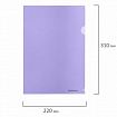 Папка-уголок ERICH KRAUSE "Diagonal Pastel", ассорти, 0,18 мм, 50170