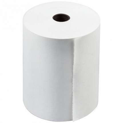 Чековая лента ТЕРМОБУМАГА 80 мм (диаметр 56 мм, длина 50 м, втулка 12 мм) КОМПЛЕКТ 60 шт., BRAUBERG, 115376