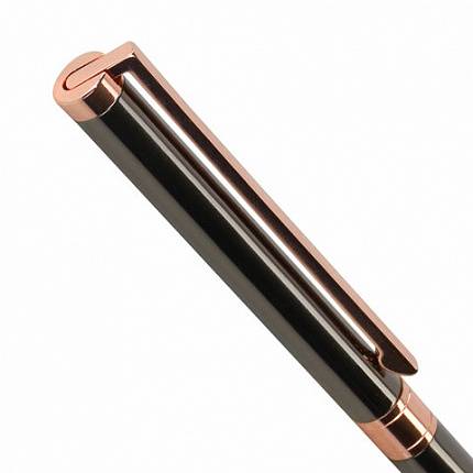 Ручка подарочная шариковая GALANT "ASTRON BRONZE", корпус металлический, детали розовое золото, узел 0,7 мм, синяя, 143524