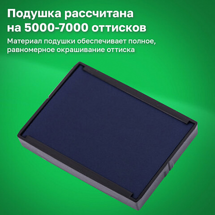 Оснастка для штампа, оттиск 50х30 мм, синий, TRODAT 4929 P3, корпус черный, подушка, 53063