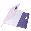 Ежедневник недатированный А5 145х215 мм, BRAUBERG "Stitch", под кожу, магнит, 160 л., сиреневый, 116589