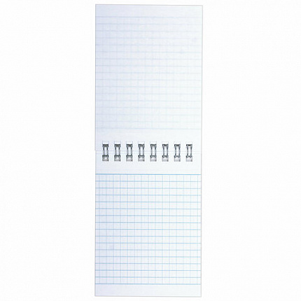 Блокнот МАЛЫЙ ФОРМАТ А7 75х105 мм, 40 л., гребень, картон, клетка, BRAUBERG "Minimal Classic", 116430