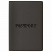Обложка для паспорта, мягкий полиуретан, "PASSPORT", черная, STAFF, 238407
