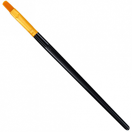 Кисти набор 10 шт., синтетика, черные, № 2/0-8 (Круглые; Овальные; Плоские; Лайнеры), WBZ, 201084