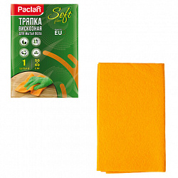 Тряпка для мытья пола, 50х60 см, вискоза, 150 г/м2, PACLAN "Soft Floor", 163427
