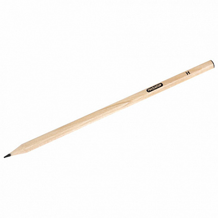 Карандаши чернографитные чертежные школьные разной твердости, НАБОР 6 штук: 2H-2B, ПИФАГОР, 181999